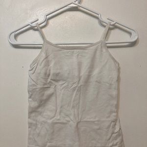 Kids basic white tank top